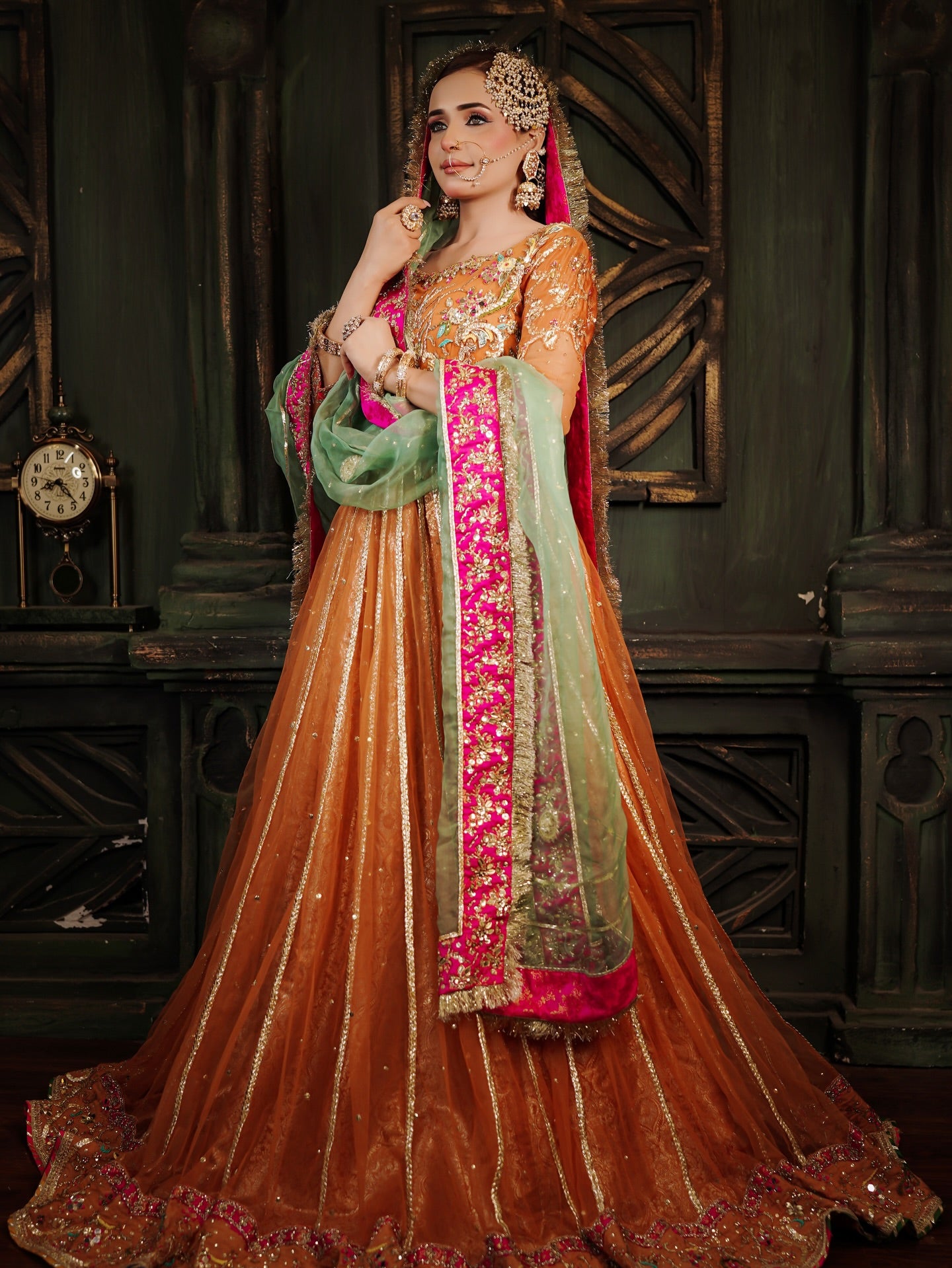 TABYA LATEST MEHNDRI DRESS-TB02