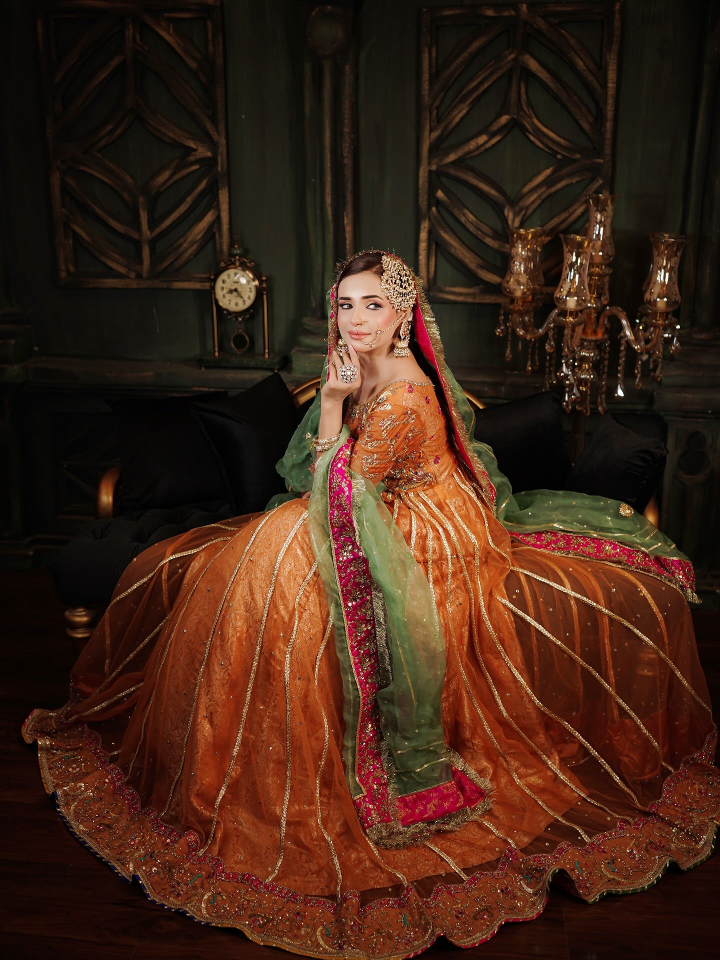 TABYA LATEST MEHNDRI DRESS-TB02