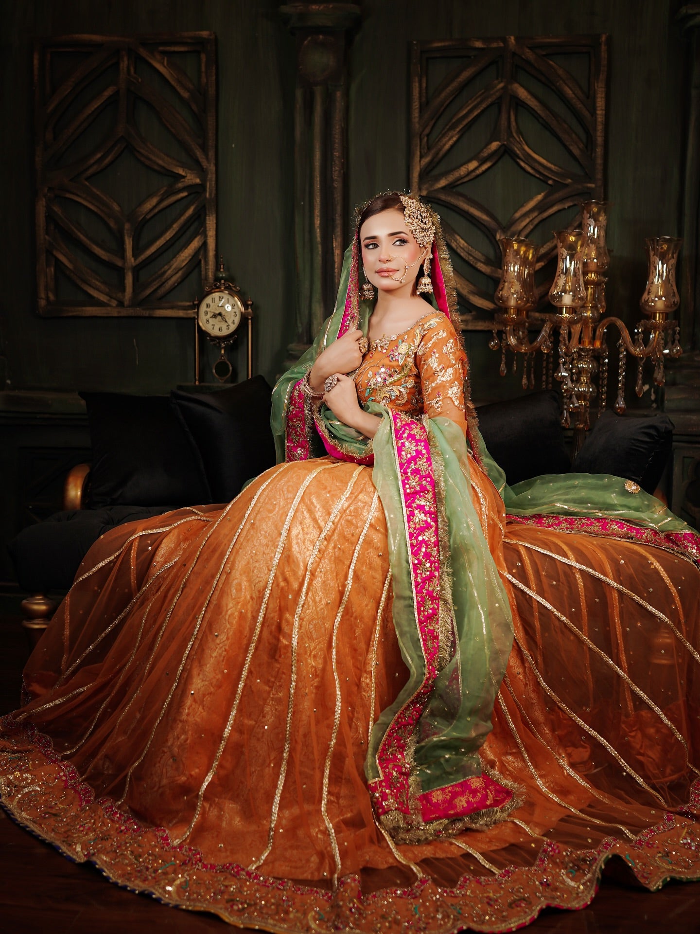 TABYA LATEST MEHNDRI DRESS-TB02