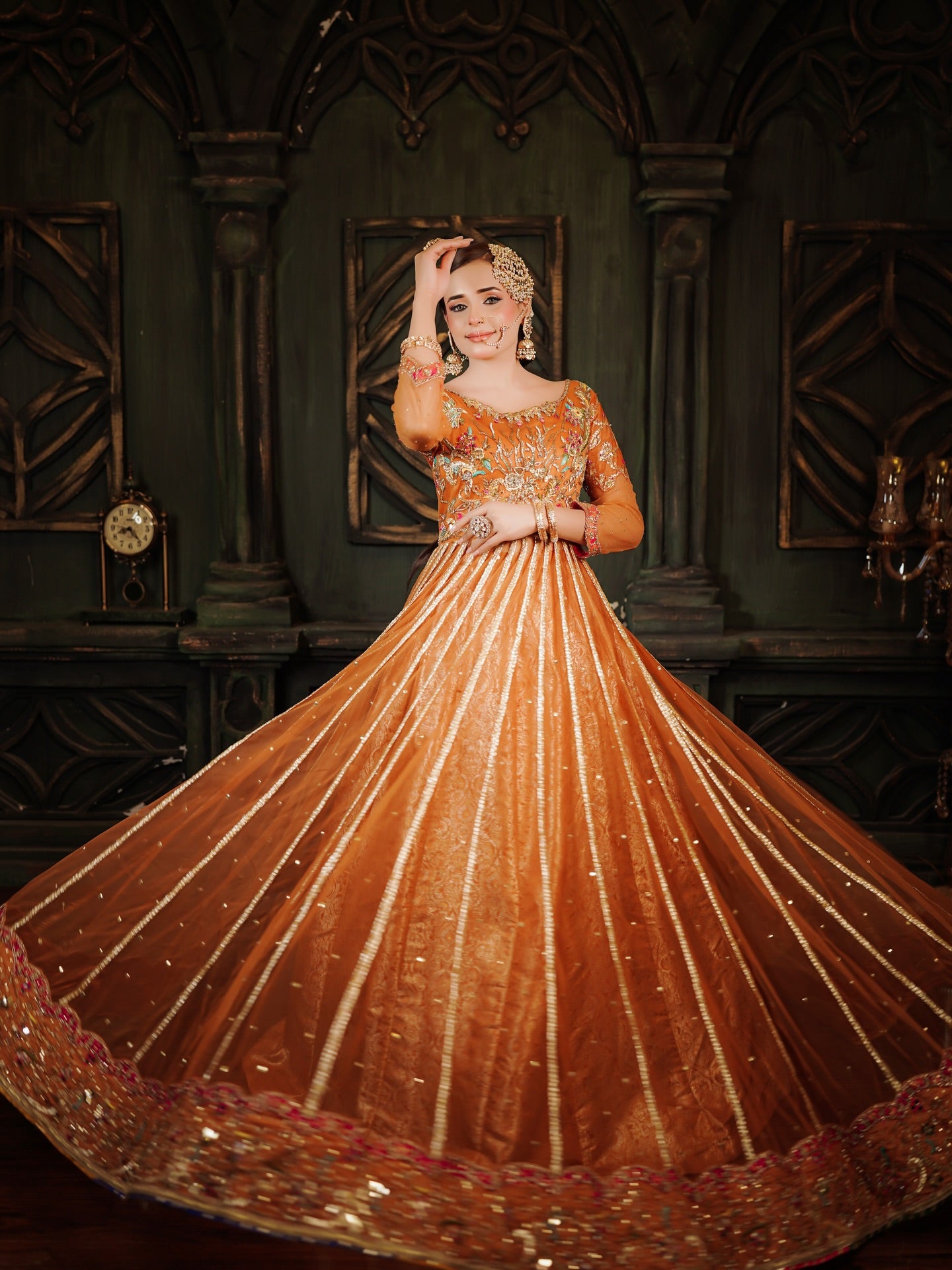 TABYA LATEST MEHNDRI DRESS-TB02