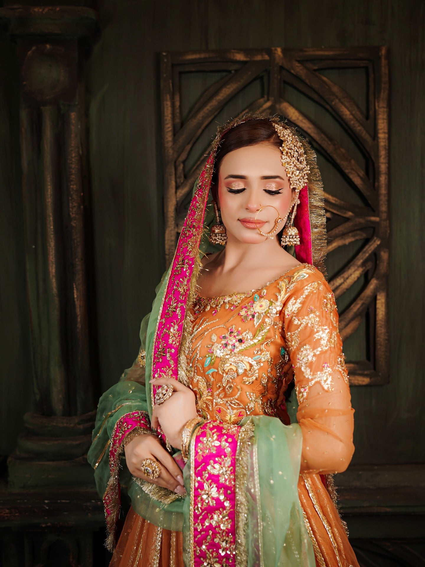 TABYA LATEST MEHNDRI DRESS-TB02