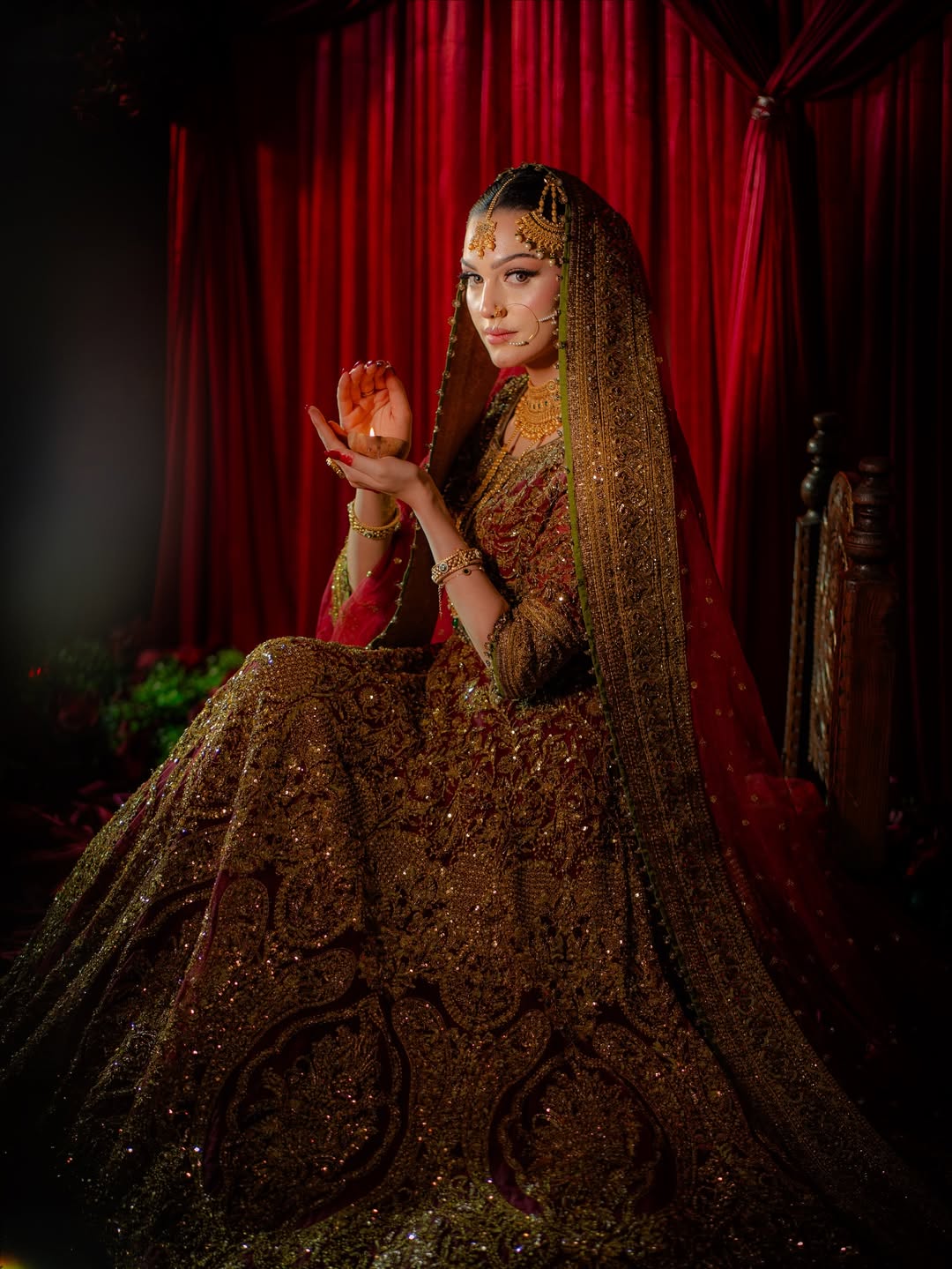 Fahad Maroon Lehnga Choli-FM01