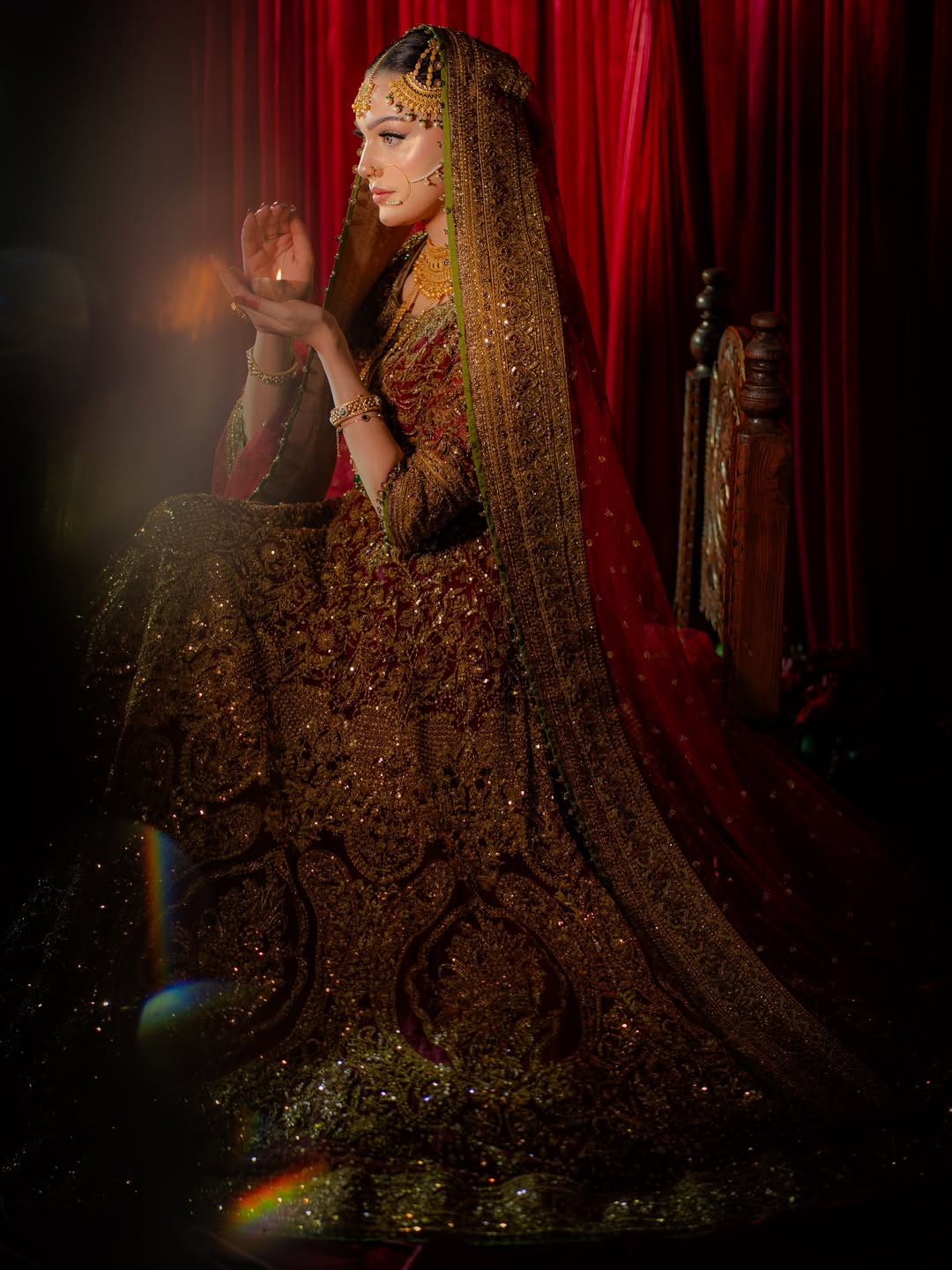 Fahad Maroon Lehnga Choli-FM01