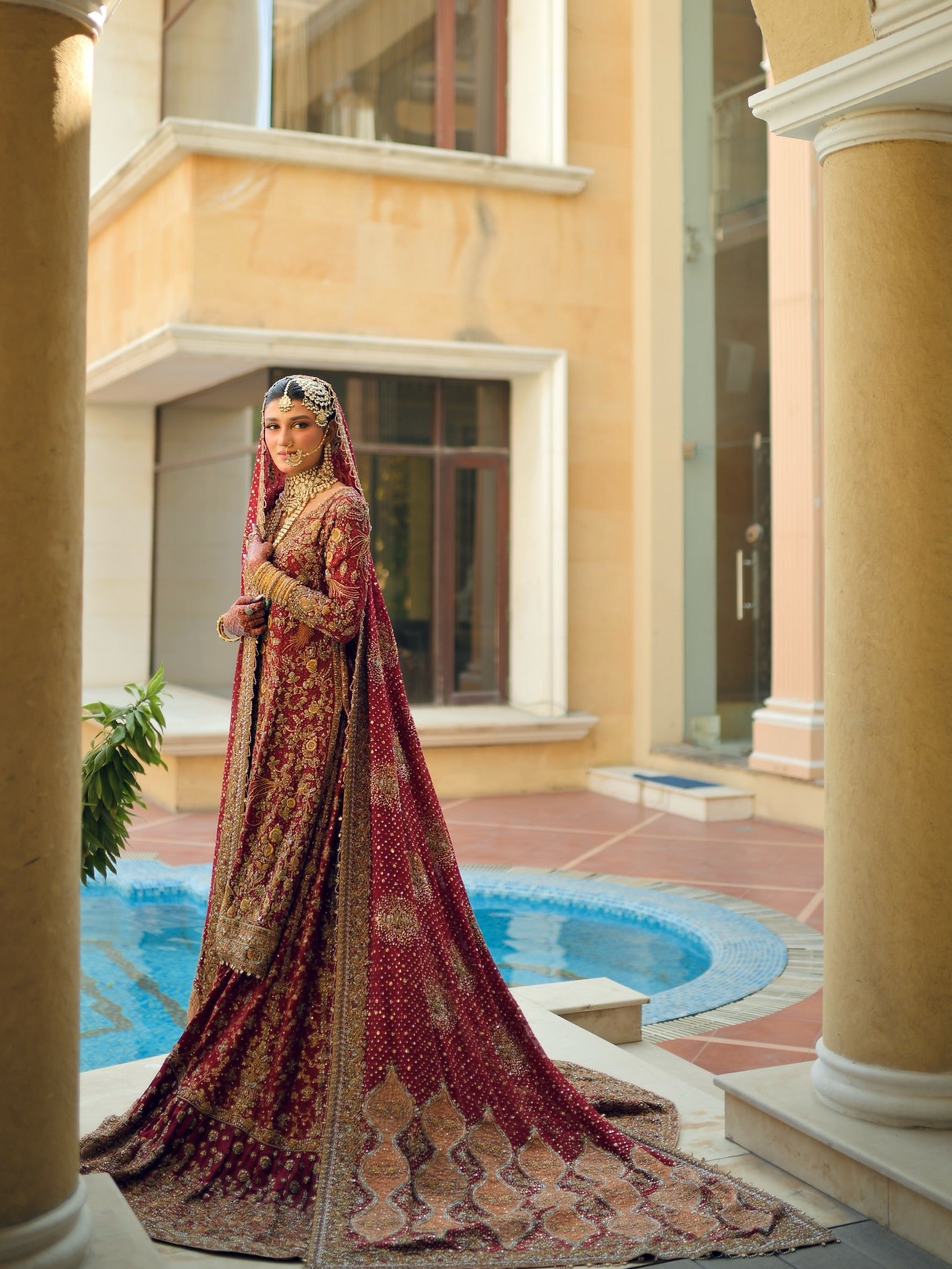 Farah Talib Aziz Bridal wear