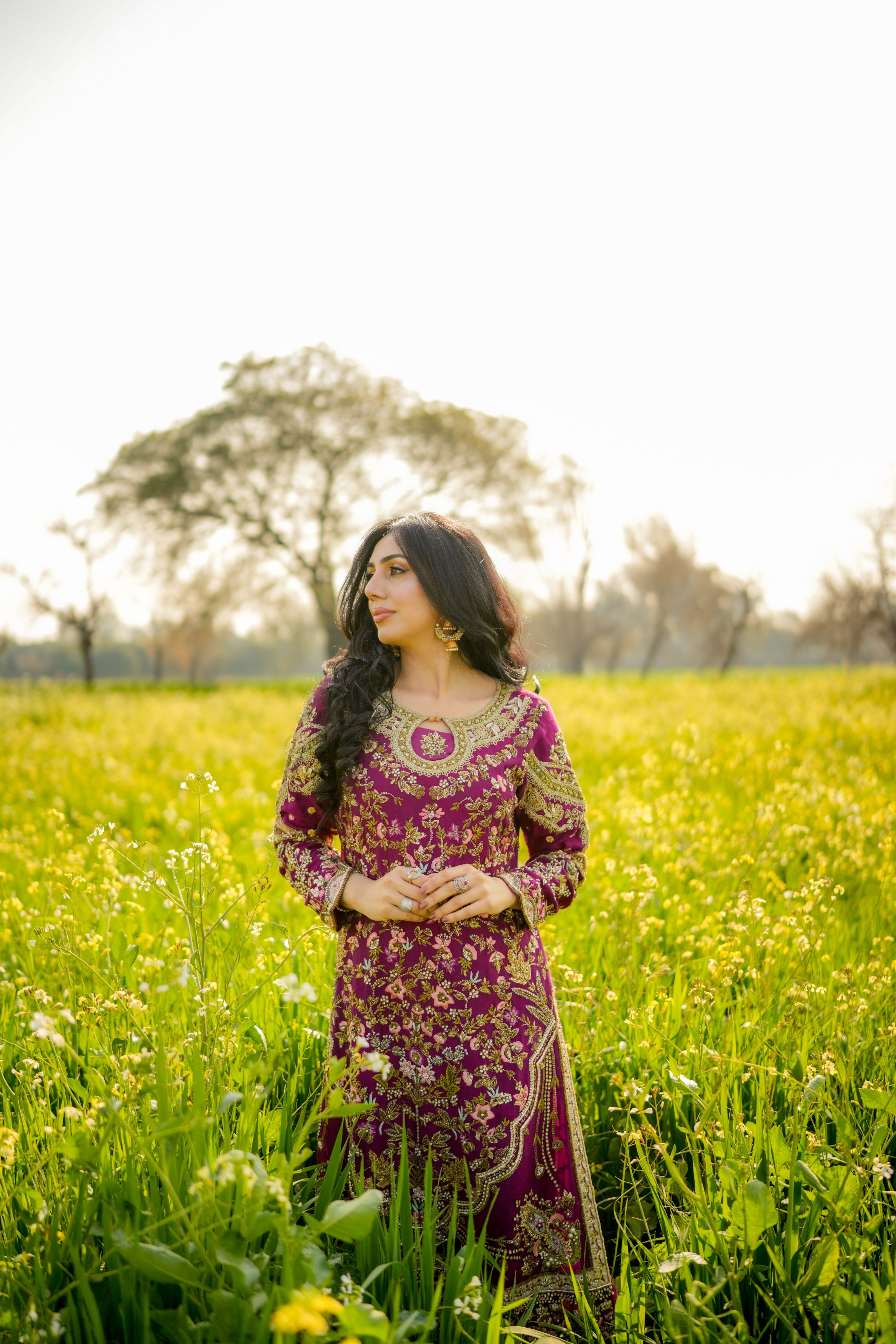 BISMA AMIR PURPLE SHIRT-BA02