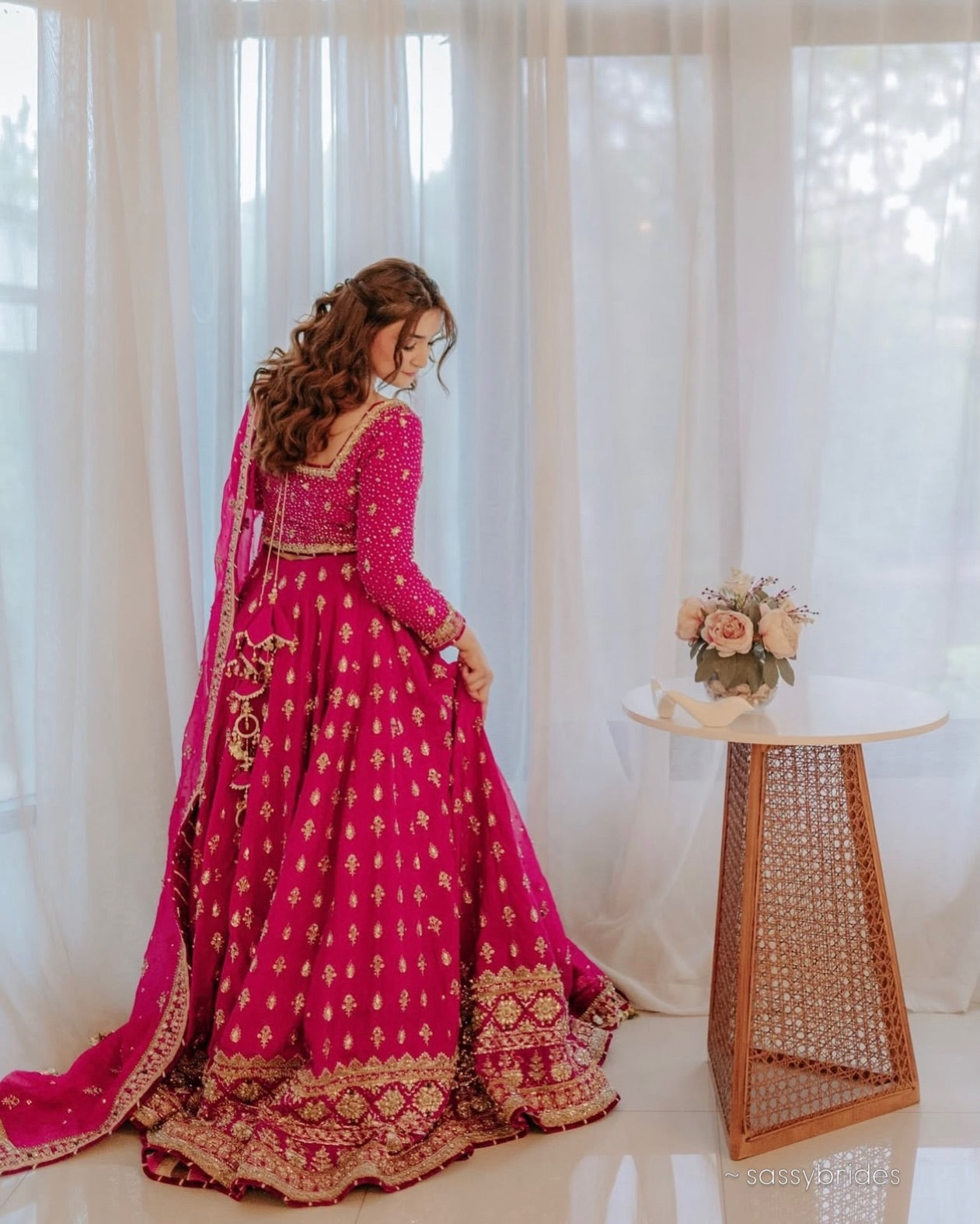 MNR PINK LEHENGA CHOLI FOR SALE