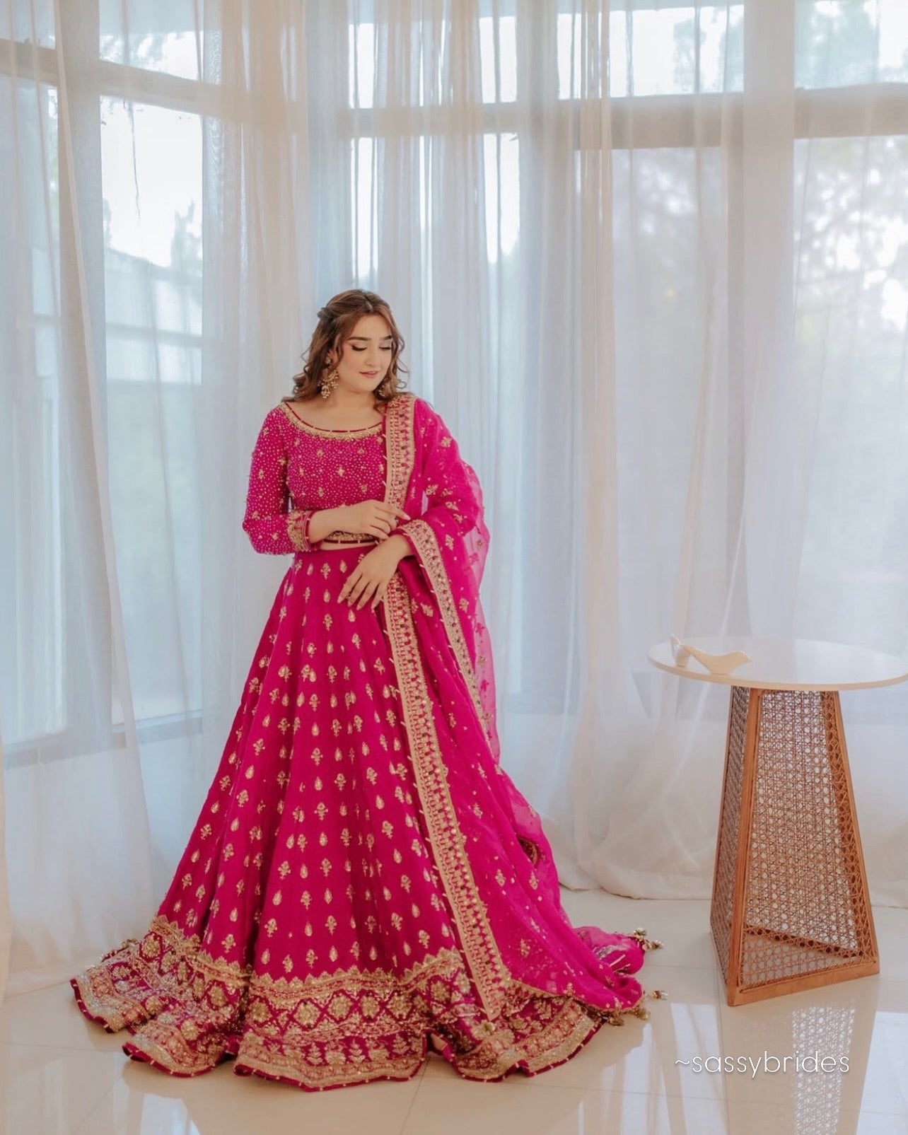 MNR PINK LEHENGA CHOLI FOR SALE