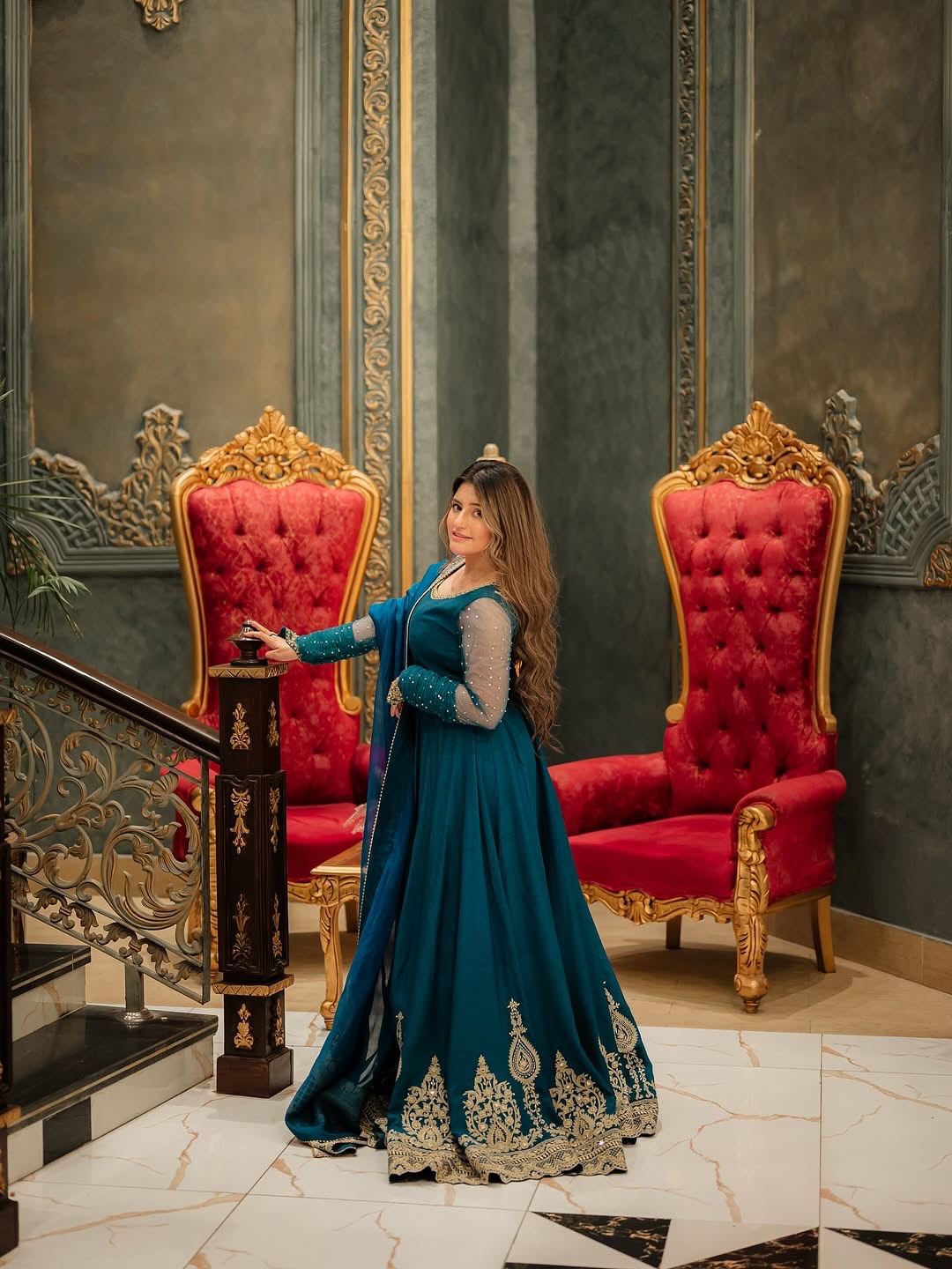 Faiza Saqlain Risma Blue-FS20