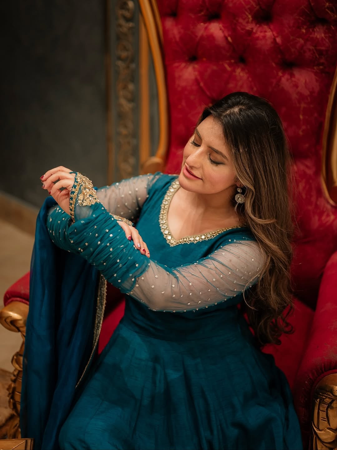 Faiza Saqlain Risma Blue-FS20