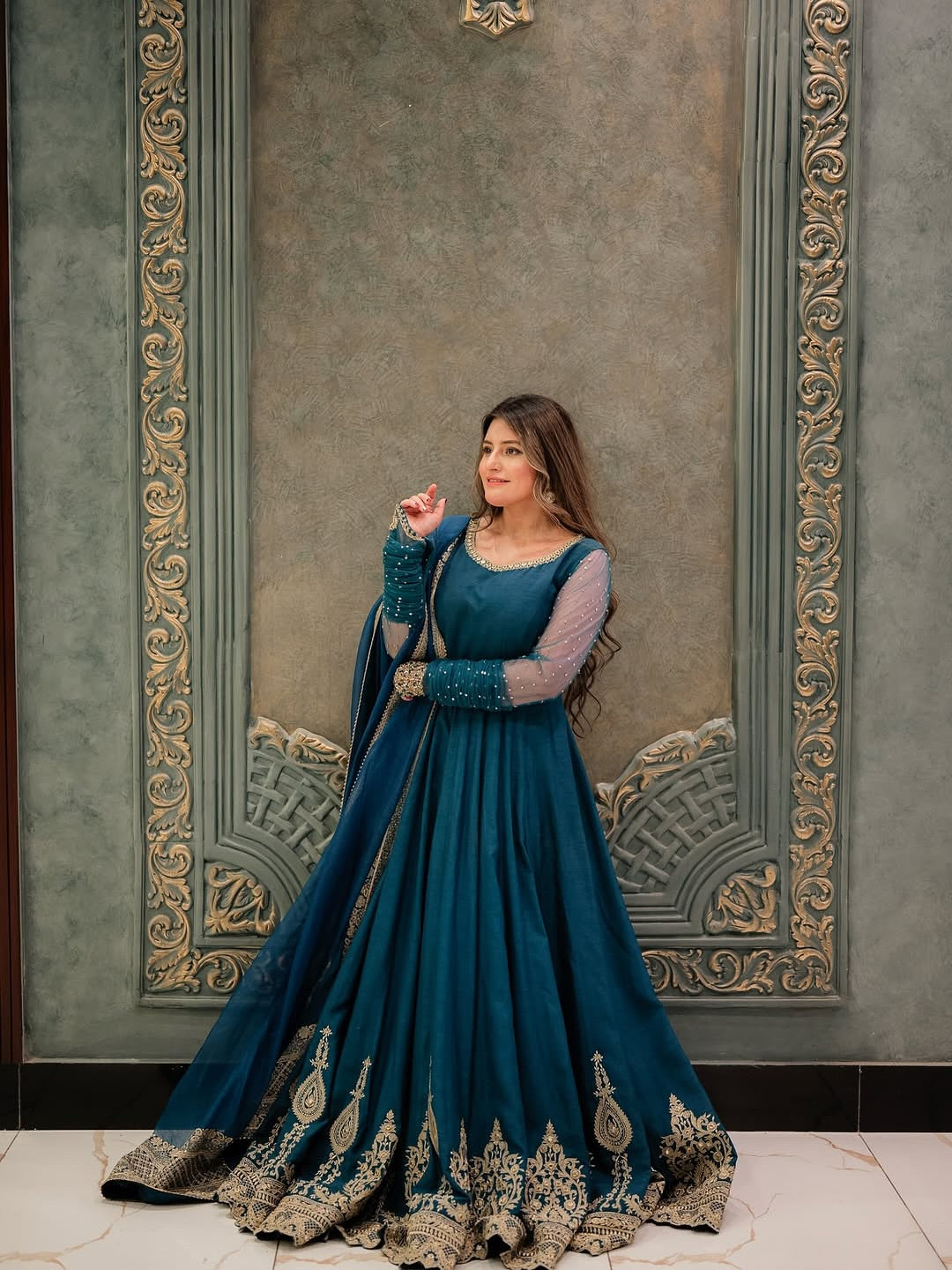 Faiza Saqlain Risma Blue-FS20