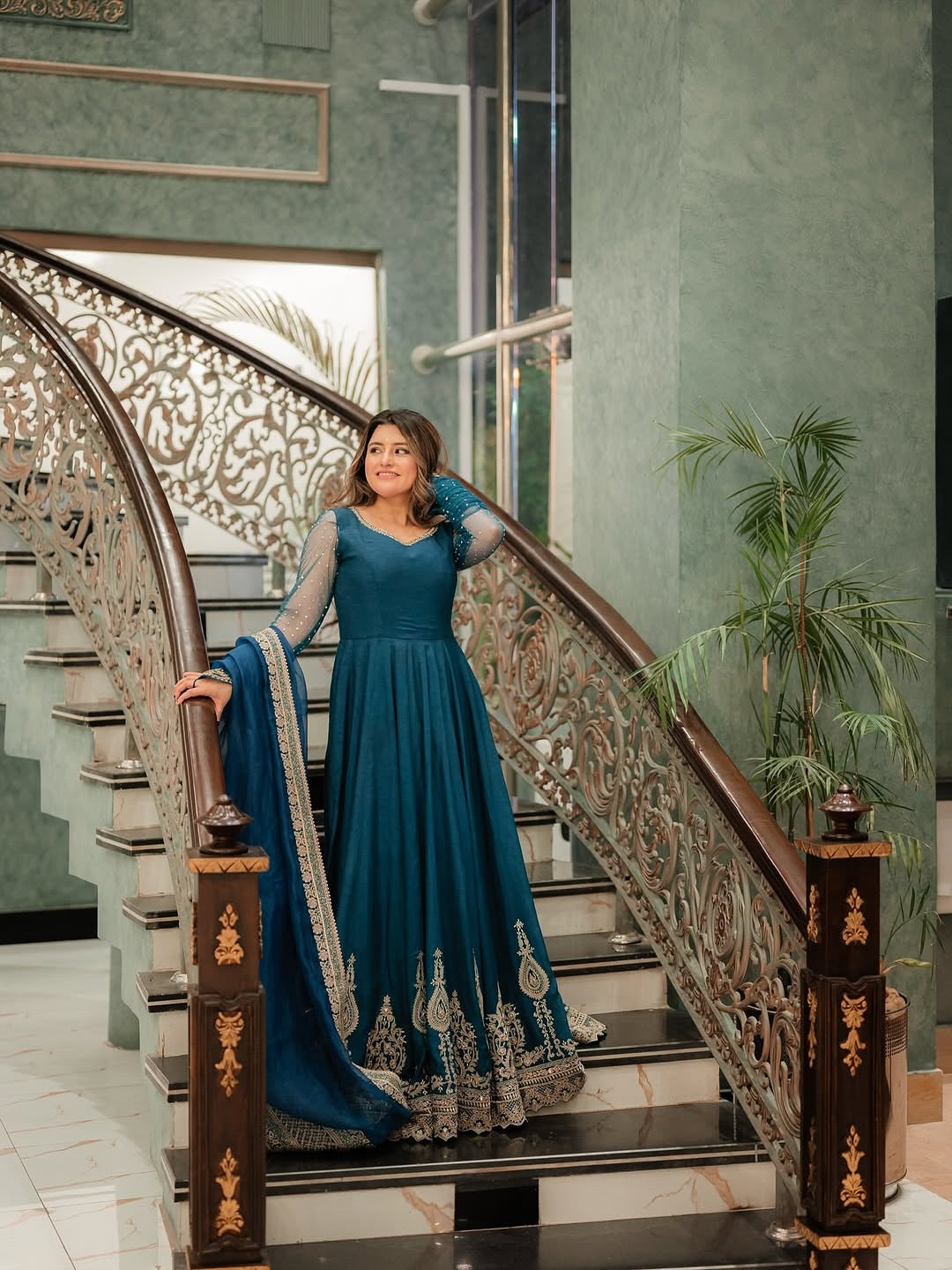 Faiza Saqlain Risma Blue-FS20