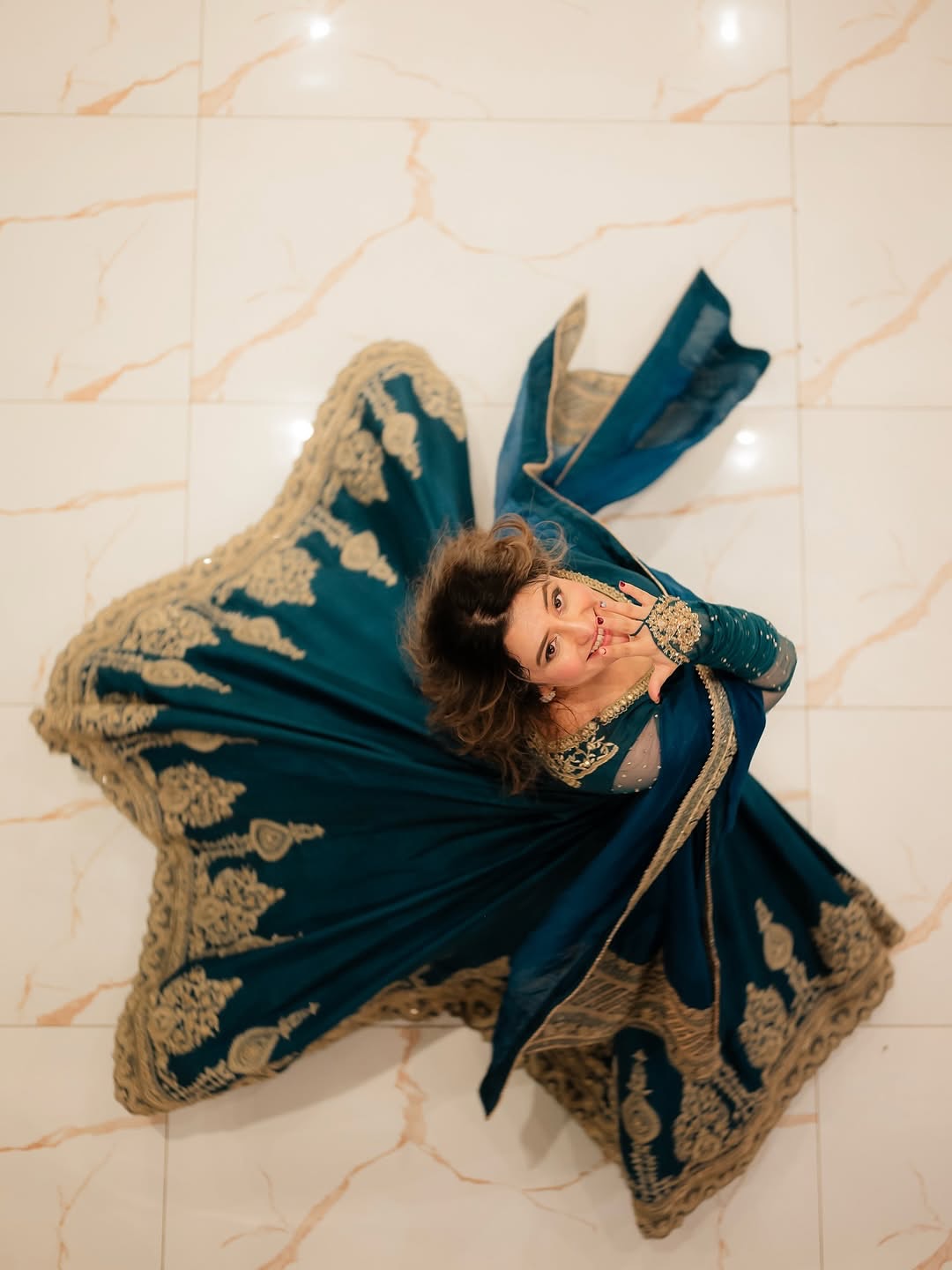 Faiza Saqlain Risma Blue-FS20