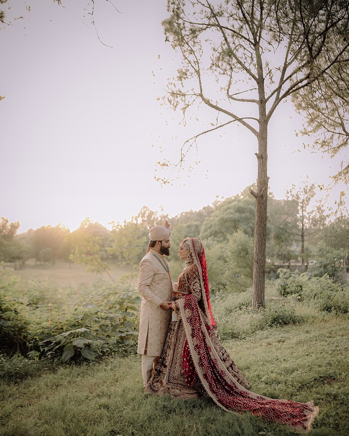 MNR Heritage Velvet Maroon Lehenga Choli- MNR05