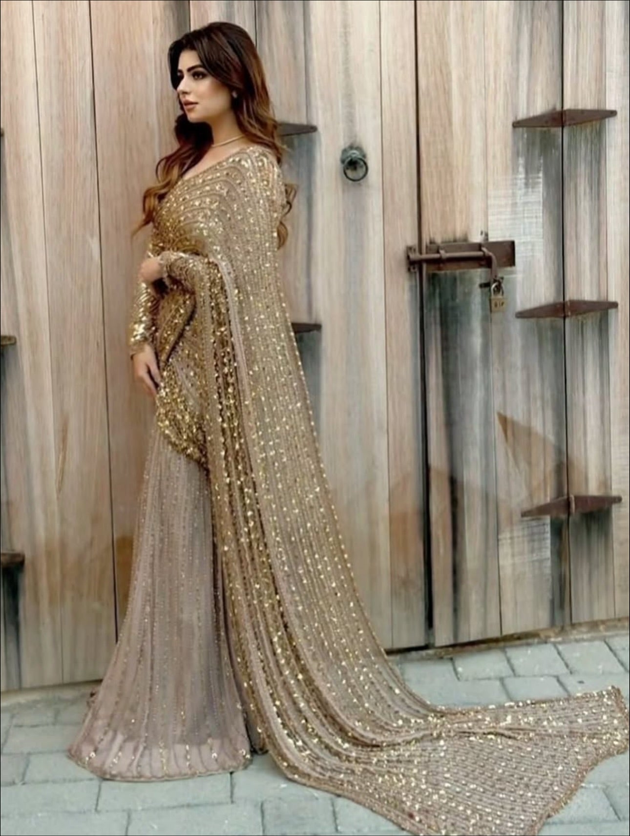 Mirosh Phool Sitara Saree-MR01