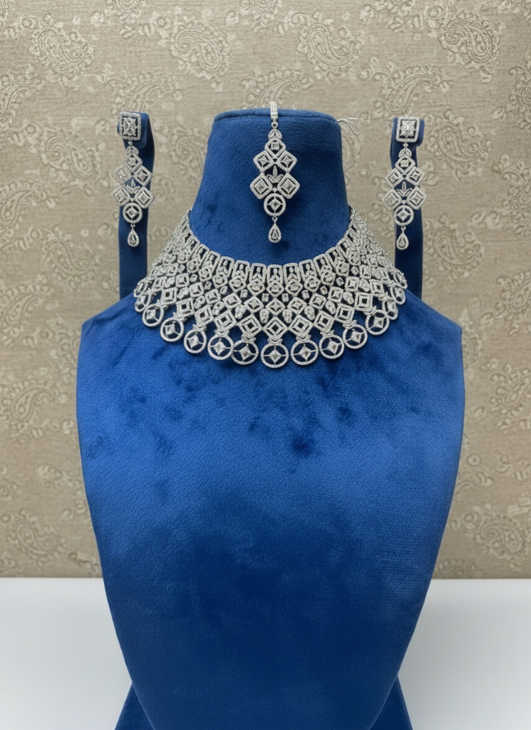 Bridal jewelry set on rent