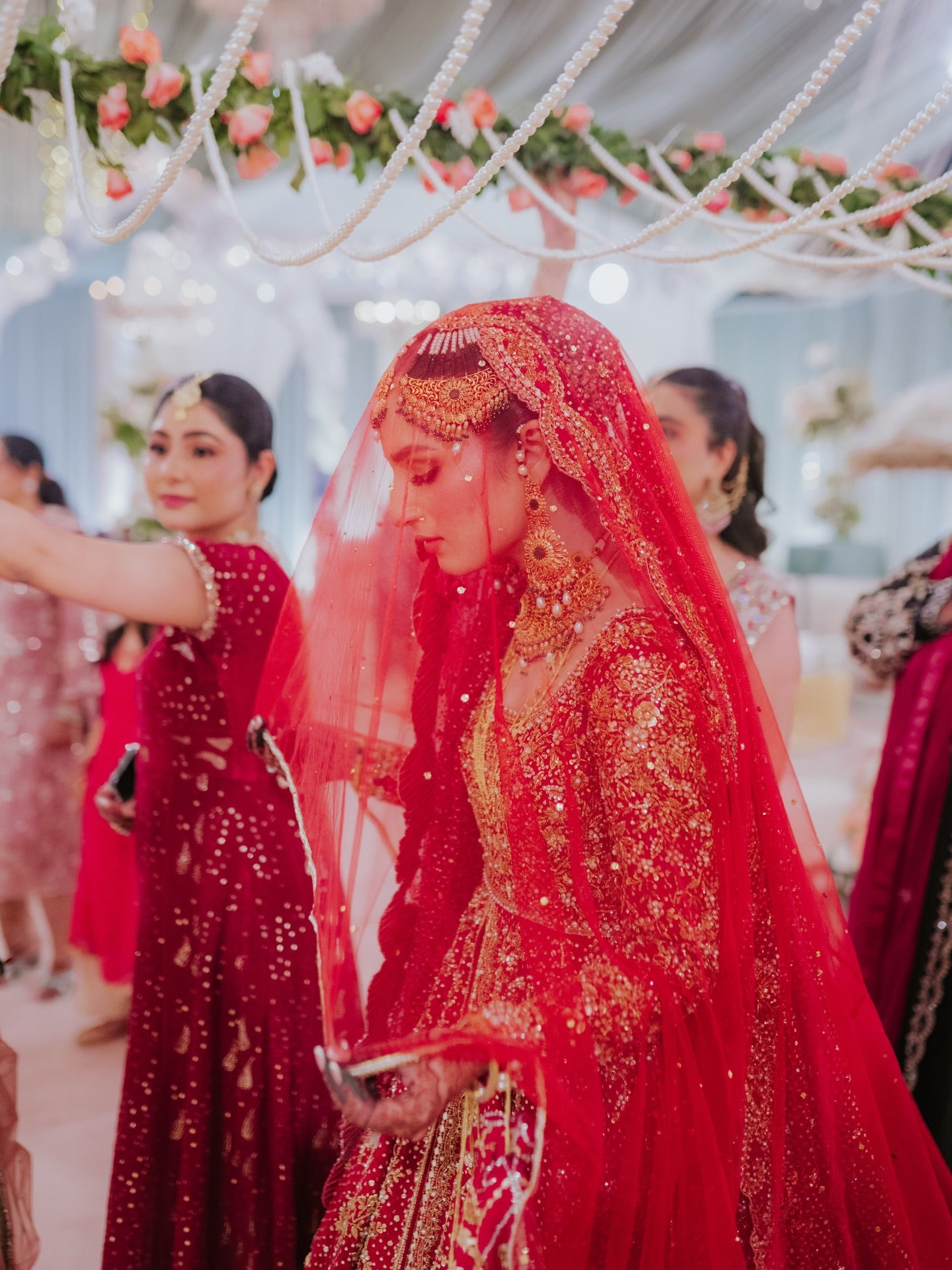 SANIA MASKATIYA FARSHI MAROON BARAT DRESS