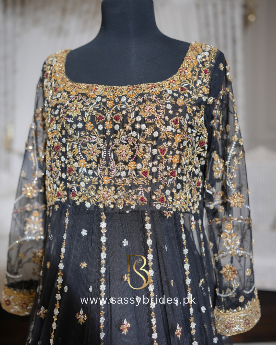 HARIS SHAKEEL BLACK PISHWAS-HS39
